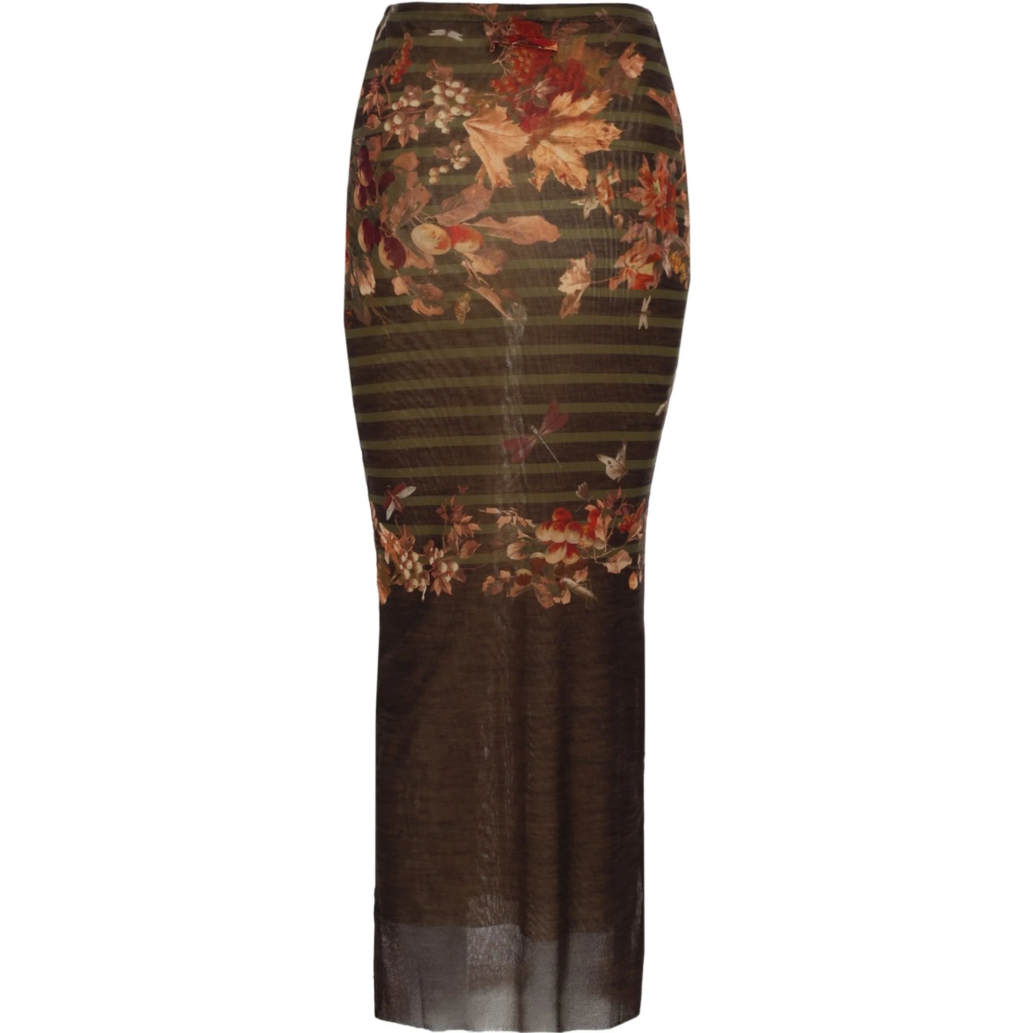 LONG SKIRT WITH "MARINIERE GRAPE" PRINT