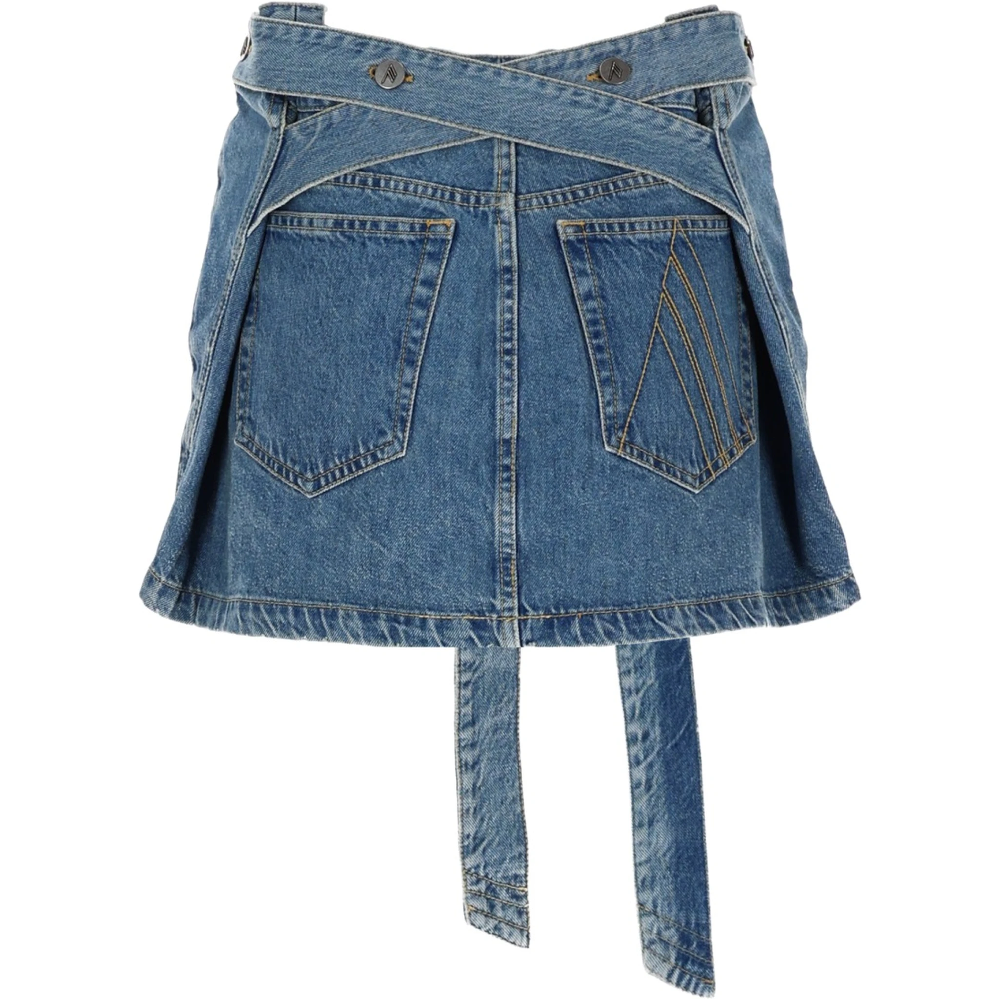 DENIM SKIRT WITH BELT