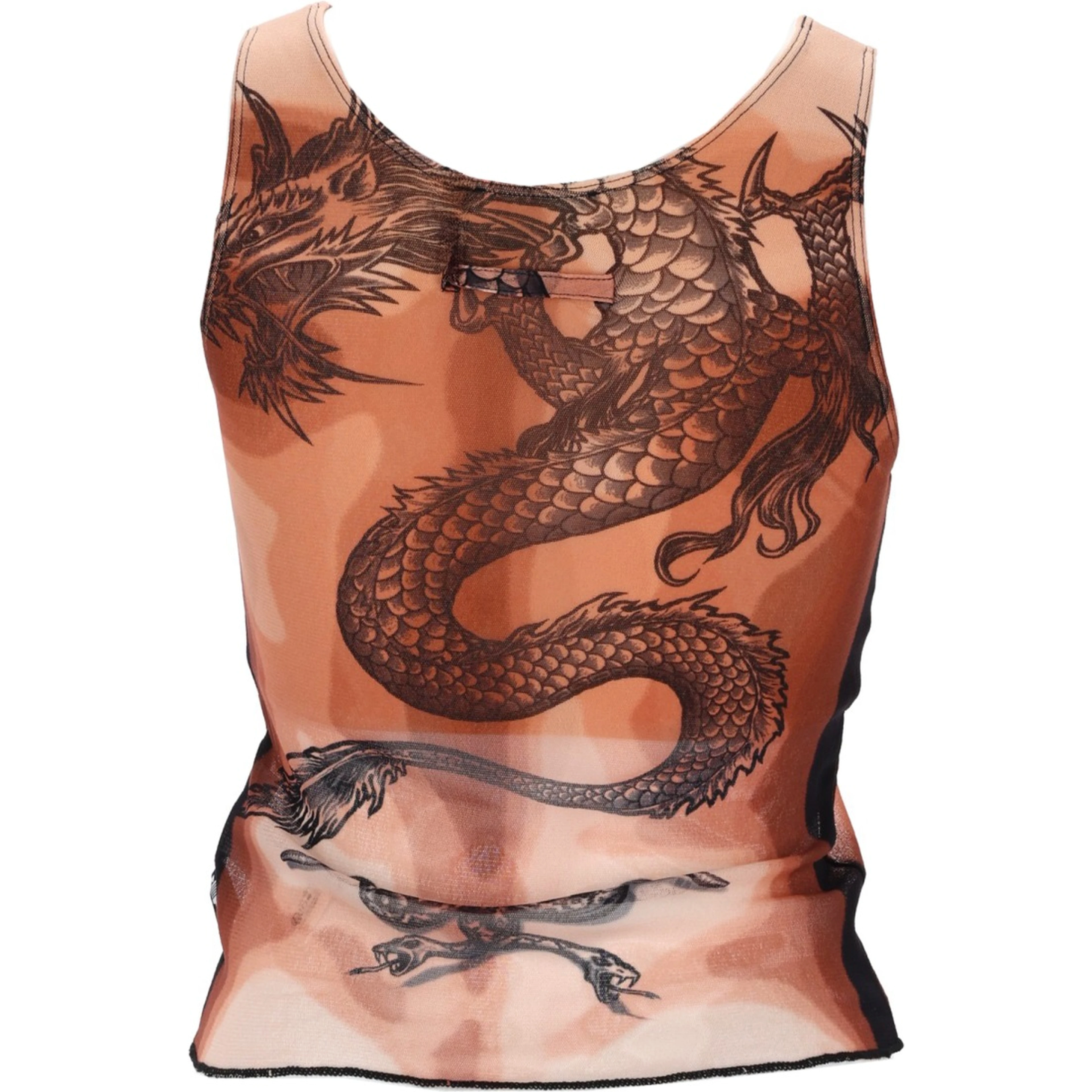 "SAFE SEX TATOO" PRINT TOP