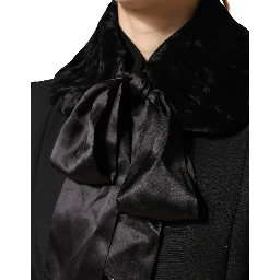 Black Lamb Fur Women Neck Warmer Winter Scarf