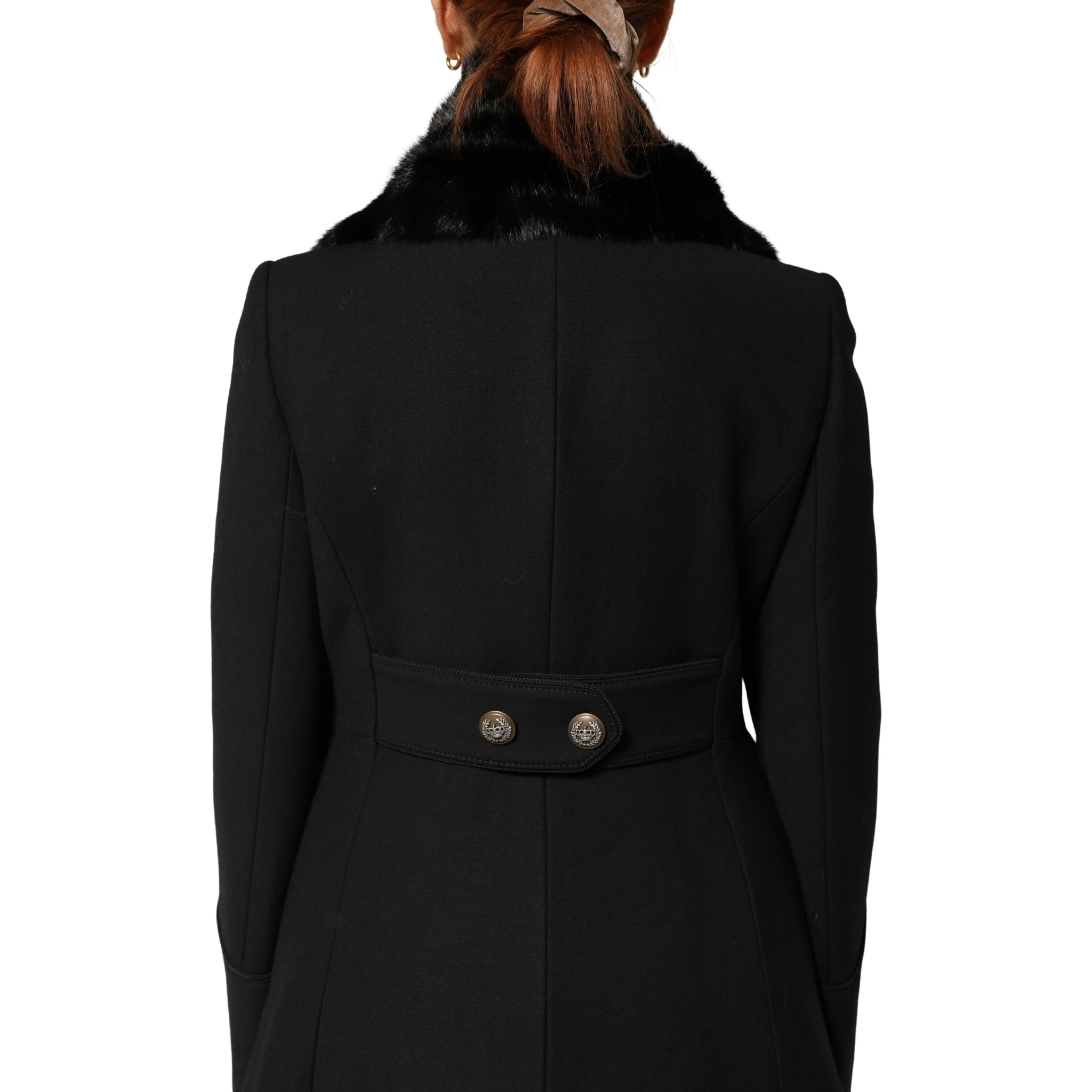 Black Fur Shawl Neck Wrap Cover Collar Scarf