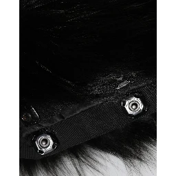 Black Fur Shoulder Collar Wrap Shawl Scarf