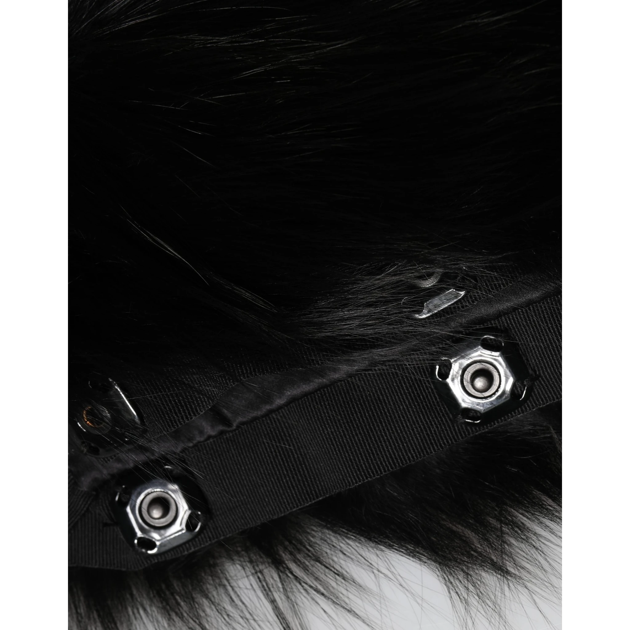 Black Fur Shoulder Collar Wrap Shawl Scarf