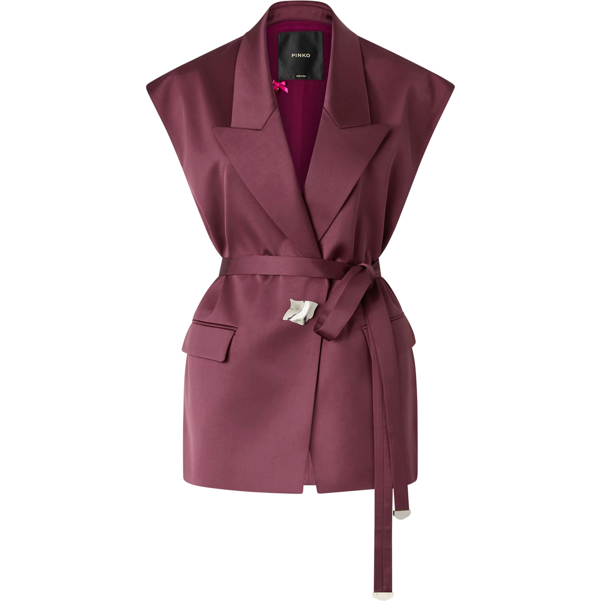 سترة باذنجان وردي