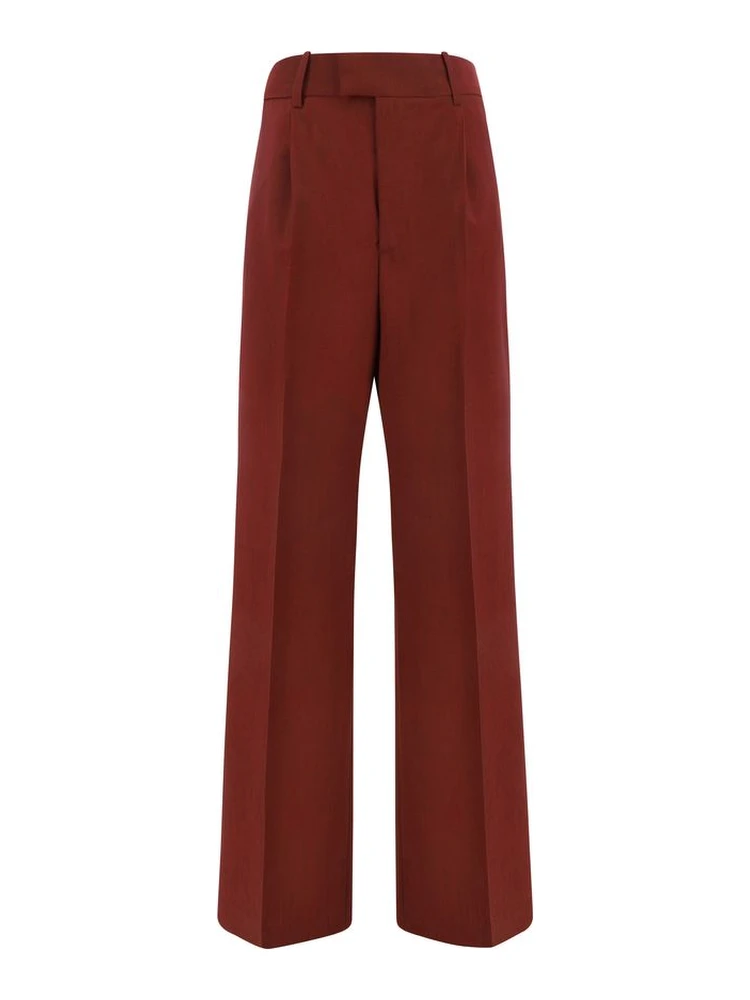 Multicolor Polyester Flared Pants