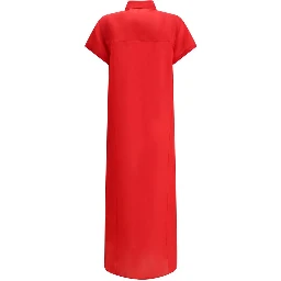 Multicolor Silk Casual Dress