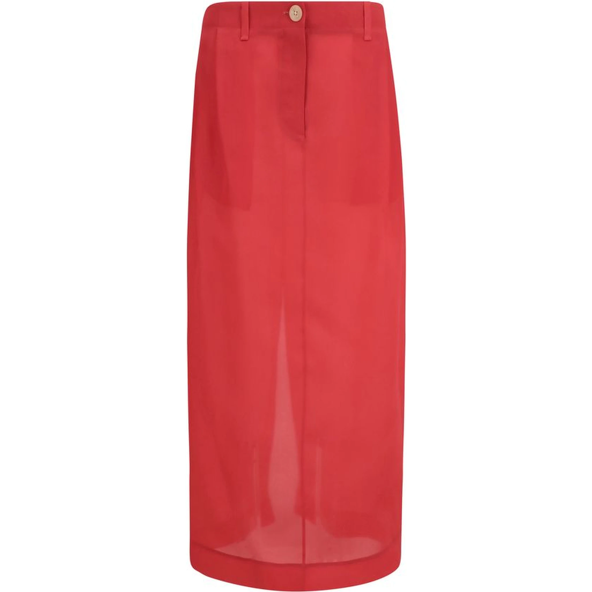 Multicolor Silk Midi Skirt