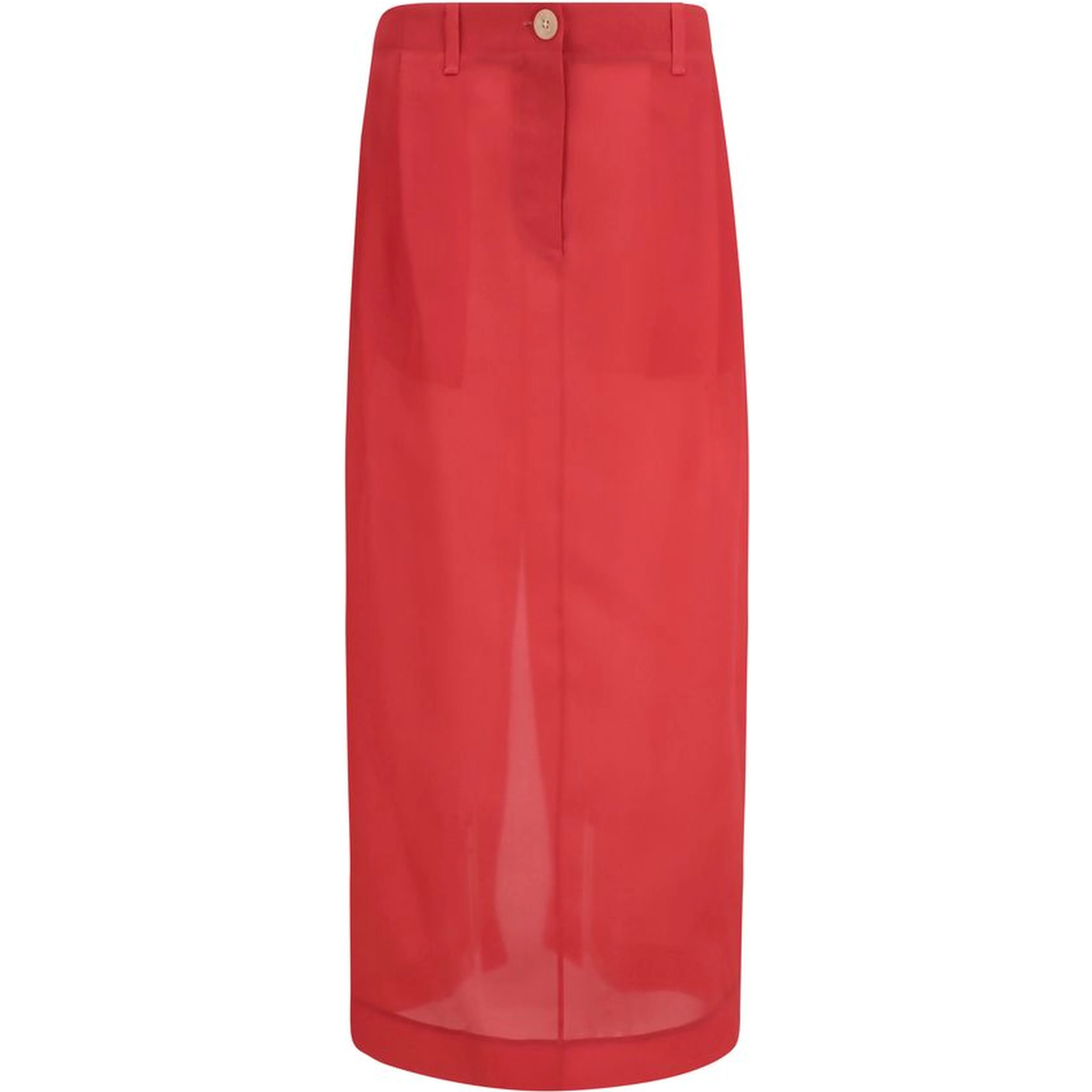 Multicolor Silk Midi Skirt