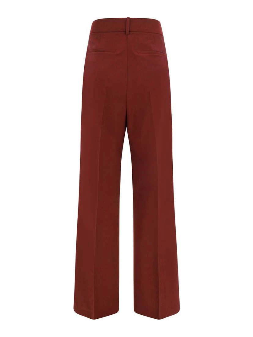 Multicolor Polyester Flared Pants