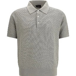 Beige Cotton Polo Shirt