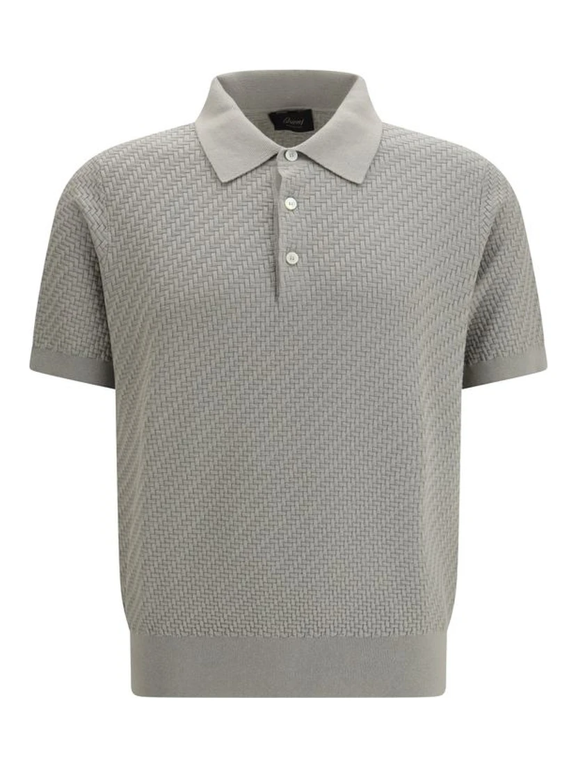 Beige Cotton Polo Shirt