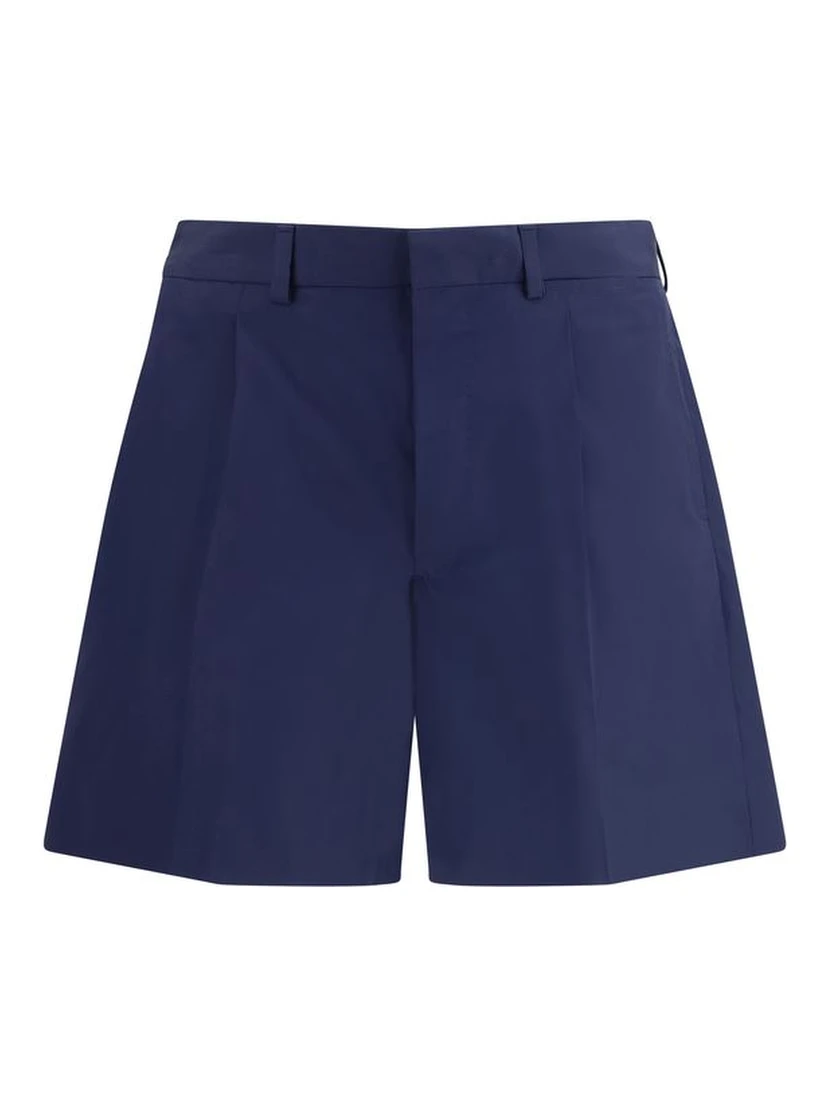 Blue Cotton Shorts