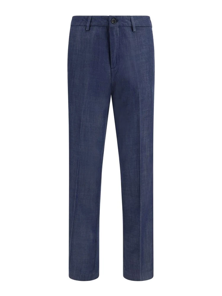 Blue Tencel Dress Pants