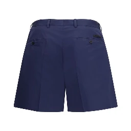 Blue Cotton Shorts