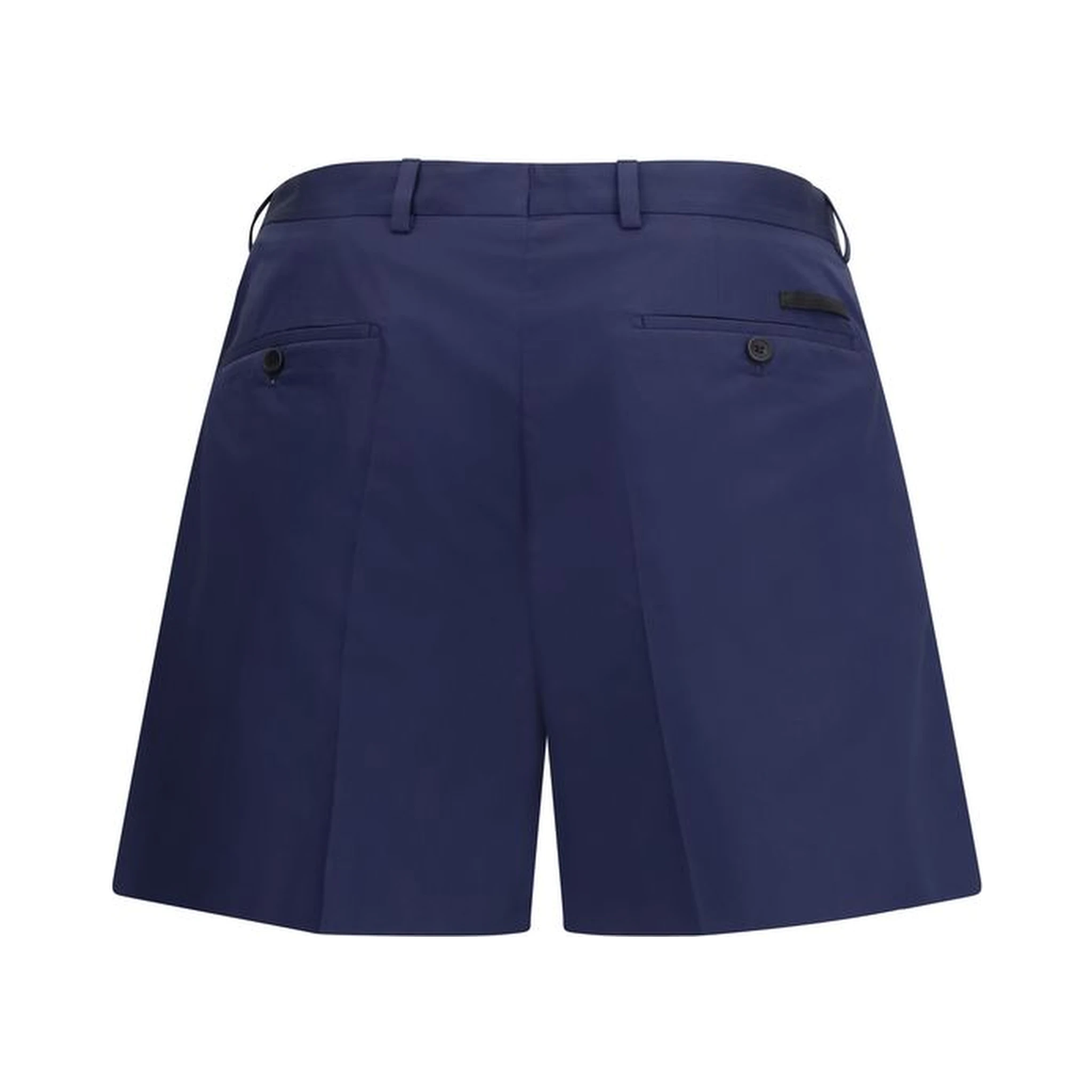 Blue Cotton Shorts