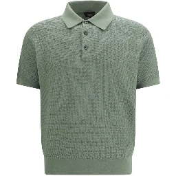 Bicolor Cotton Polo Shirt
