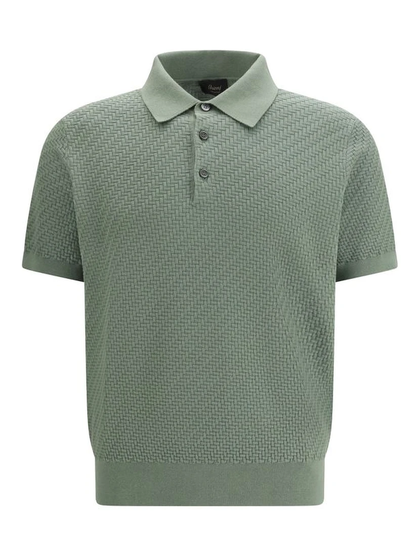 Bicolor Cotton Polo Shirt
