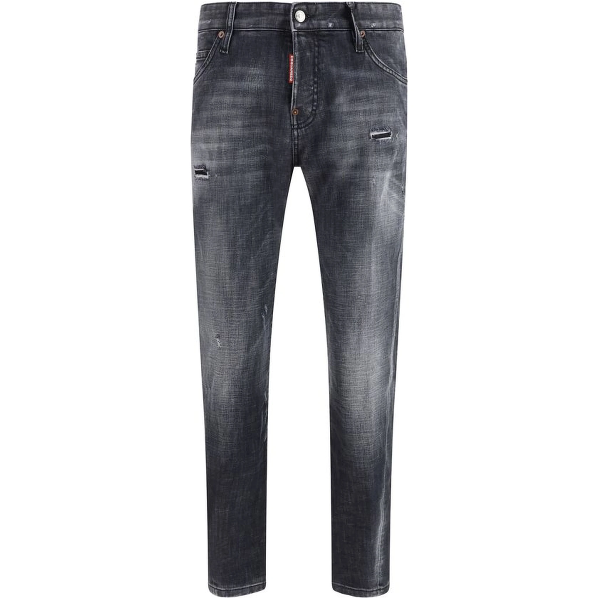 Black Cotton Slim Fit Jeans