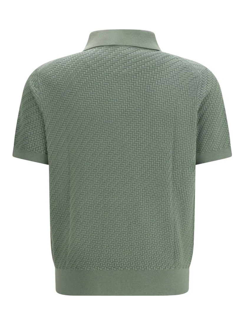 Bicolor Cotton Polo Shirt