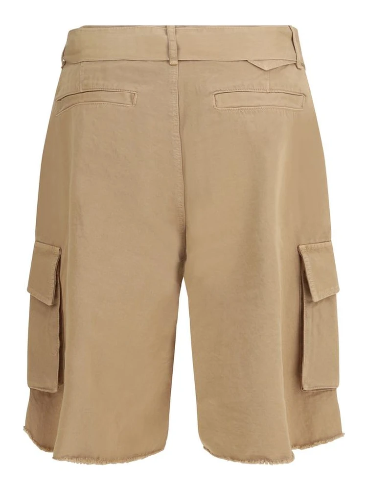 Beige Cotton Bermuda Shorts alternative