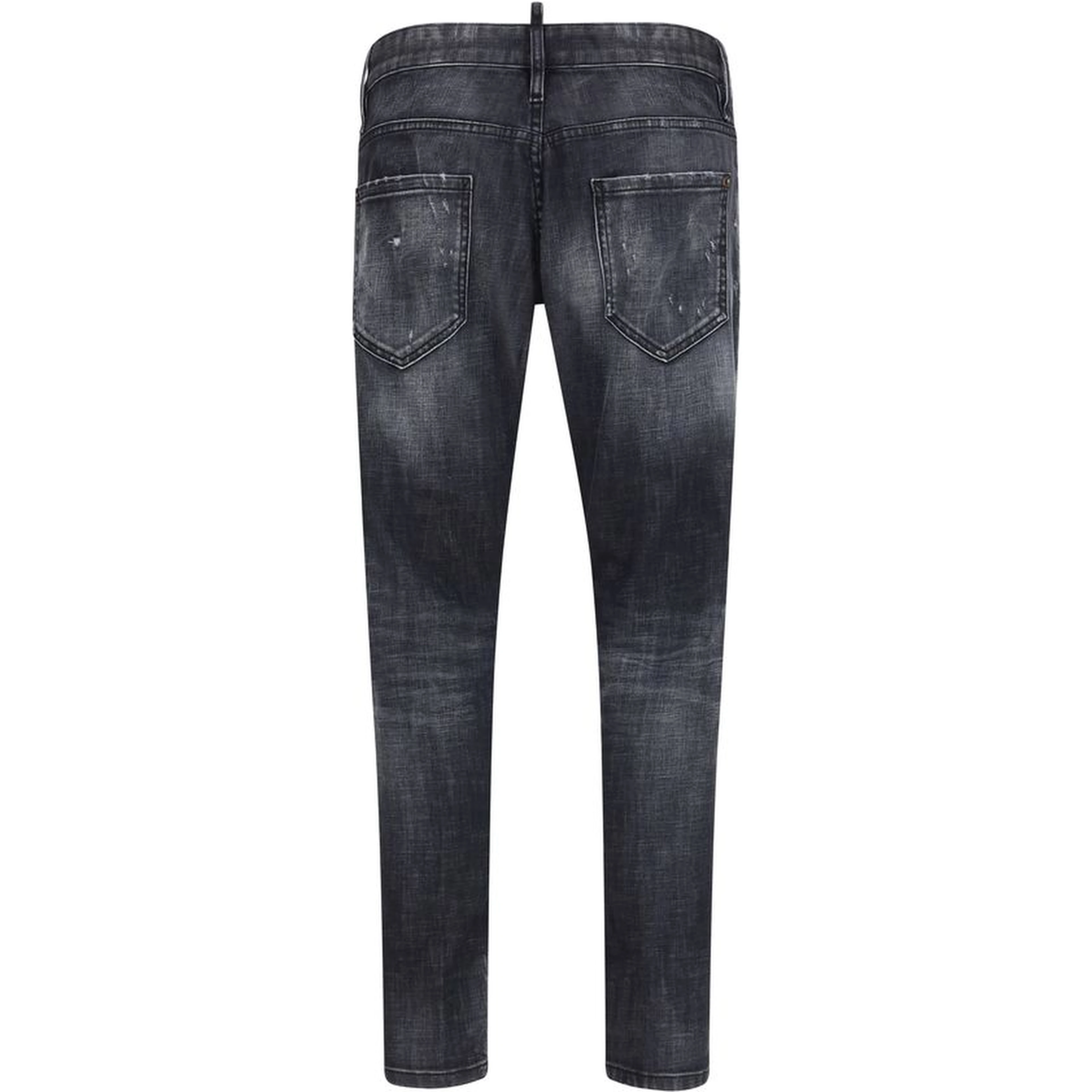 Black Cotton Slim Fit Jeans