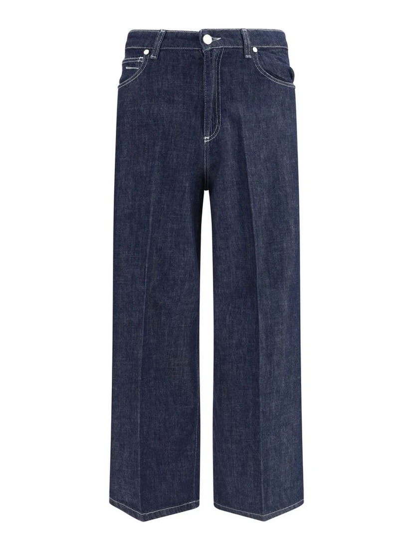 Blue Cotton Jeans Denim