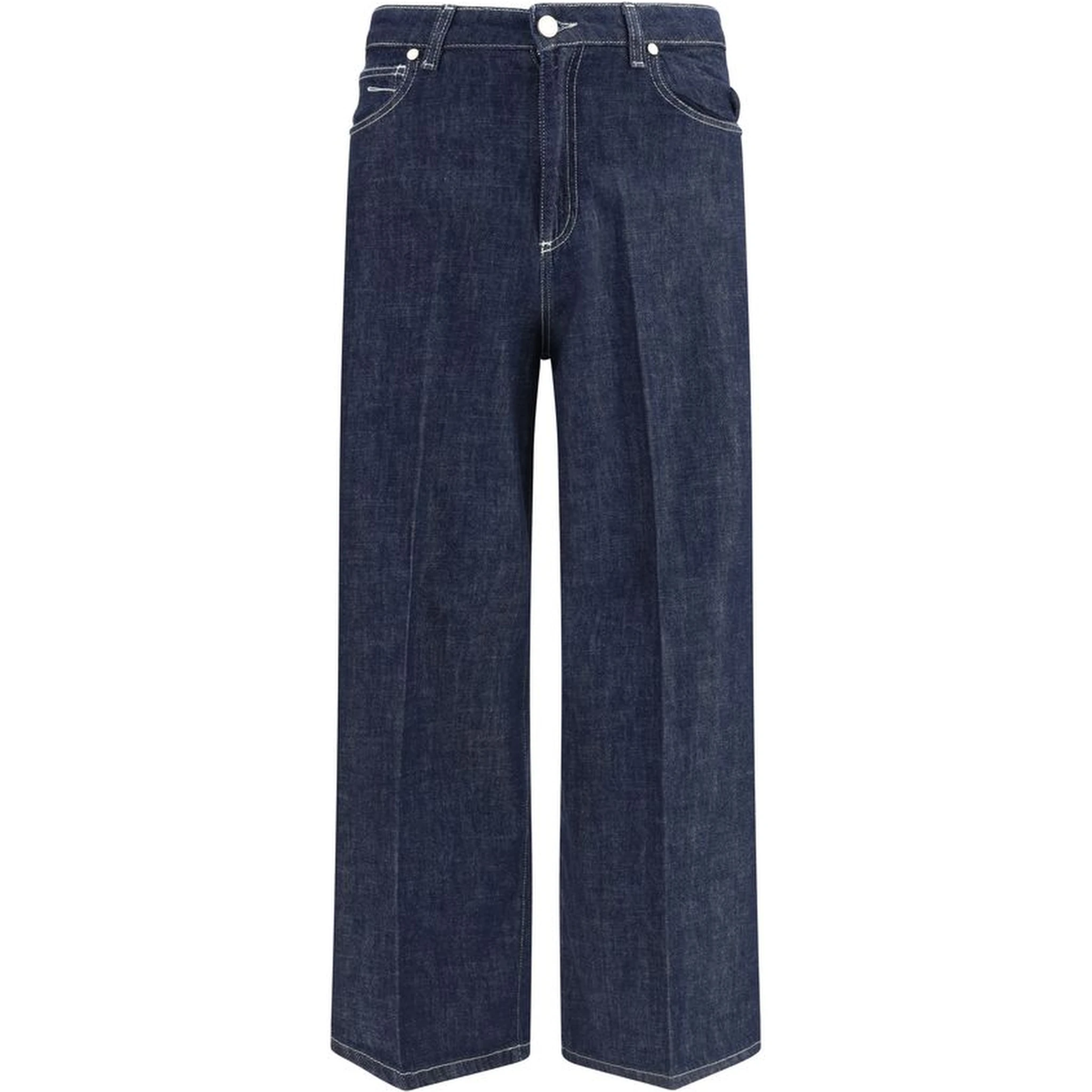 Blue Cotton Jeans Denim