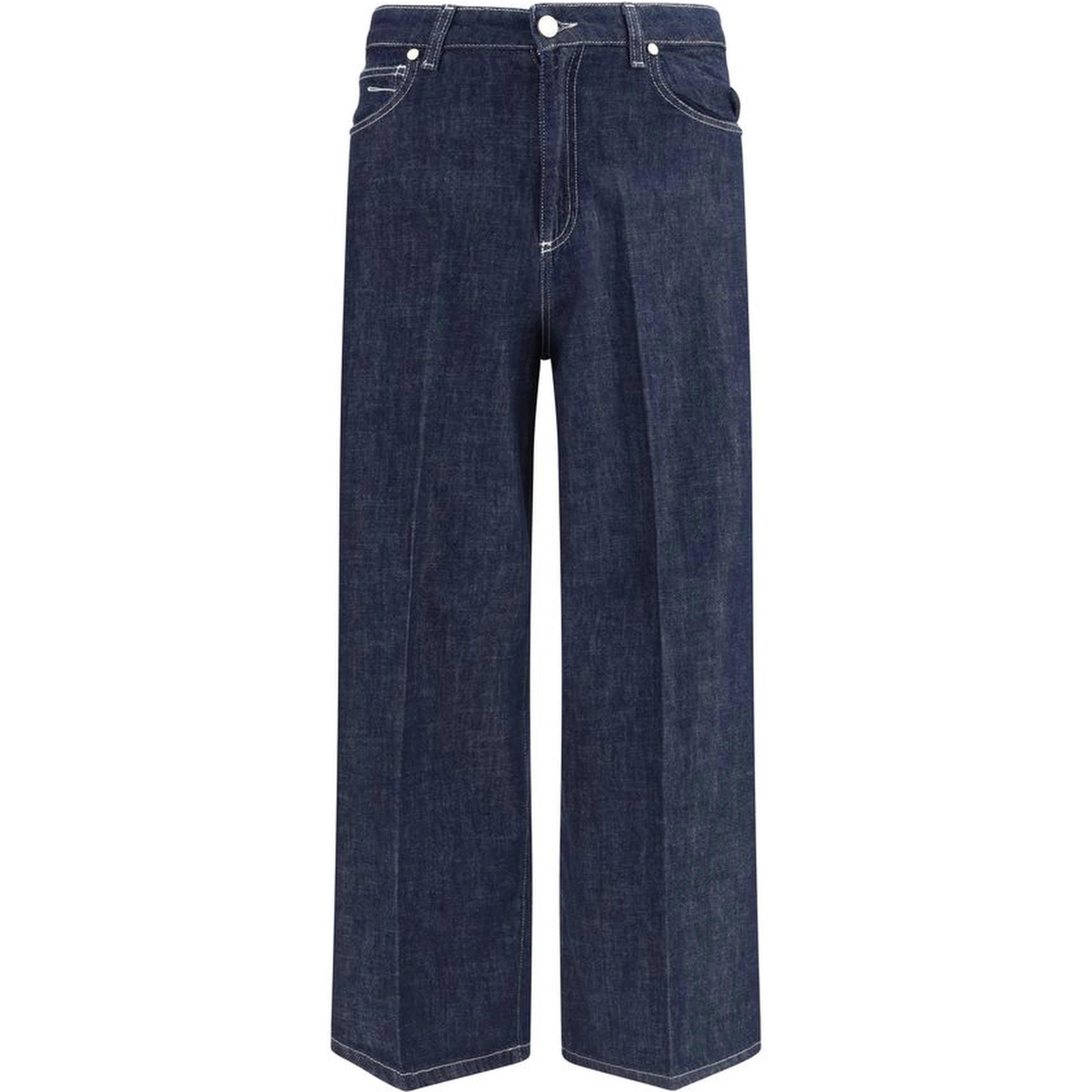 Blue Cotton Jeans Denim