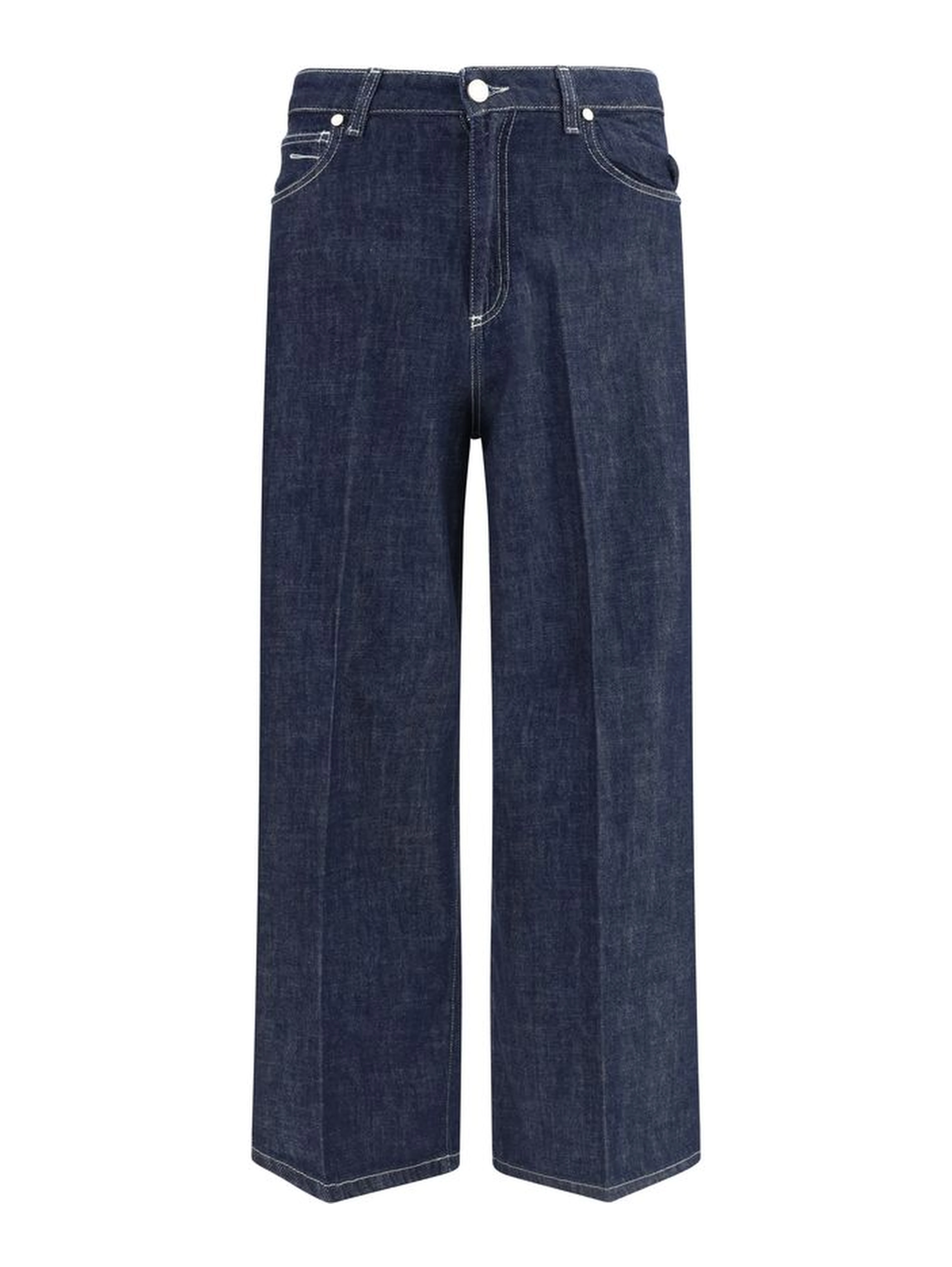 Blue Cotton Jeans Denim