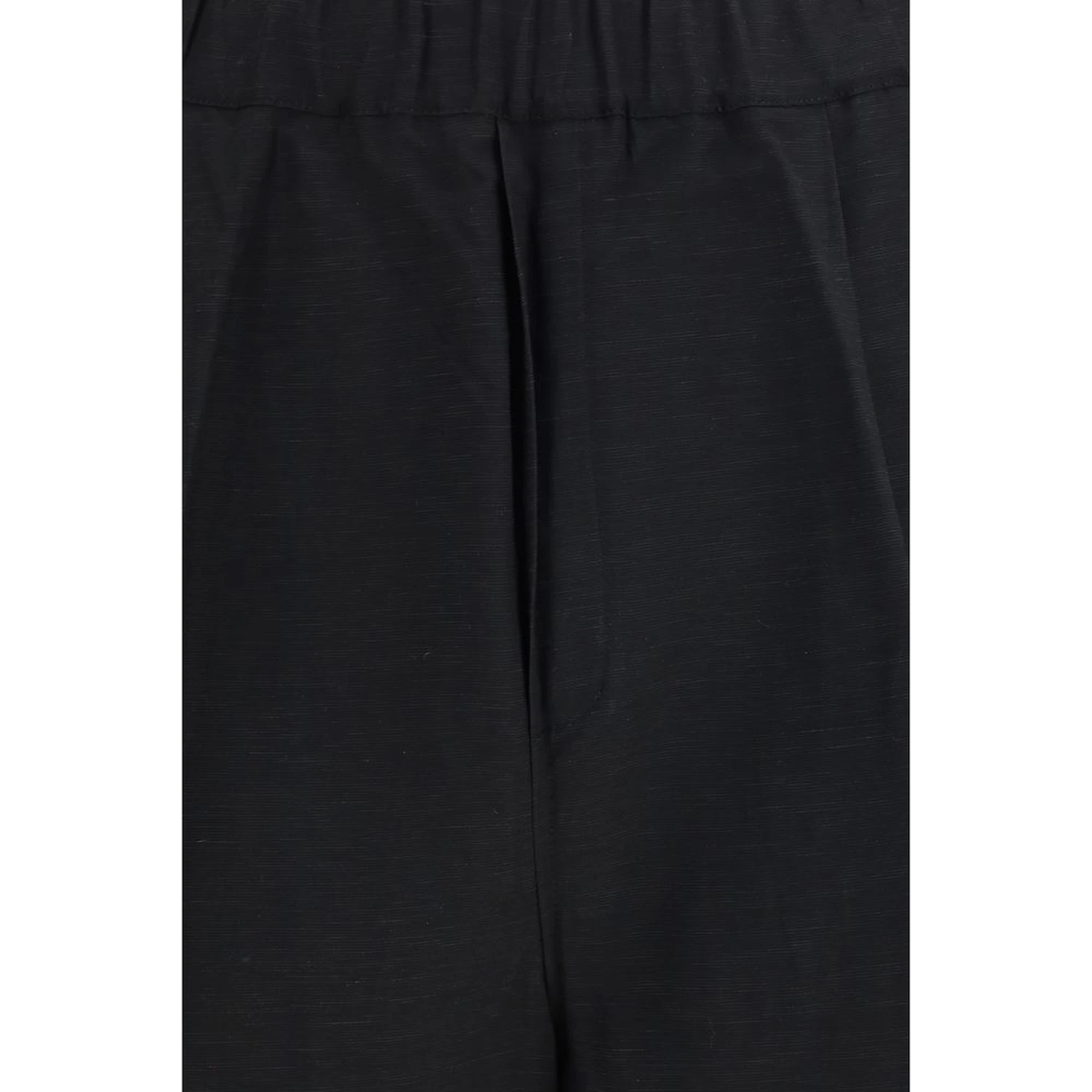 Black Viscose Bermuda Shorts
