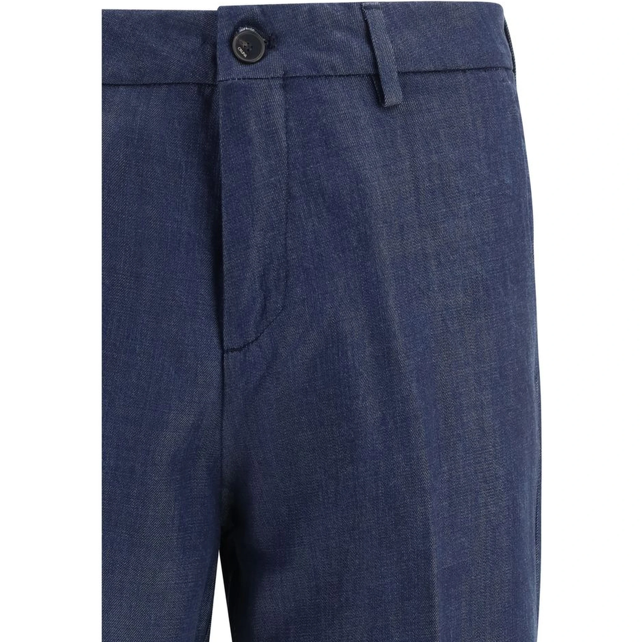 Blue Tencel Dress Pants