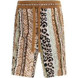 Multicolor Cotton Bermuda Shorts