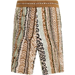 Multicolor Cotton Bermuda Shorts
