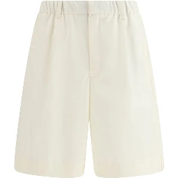 Beige Polyester Shorts