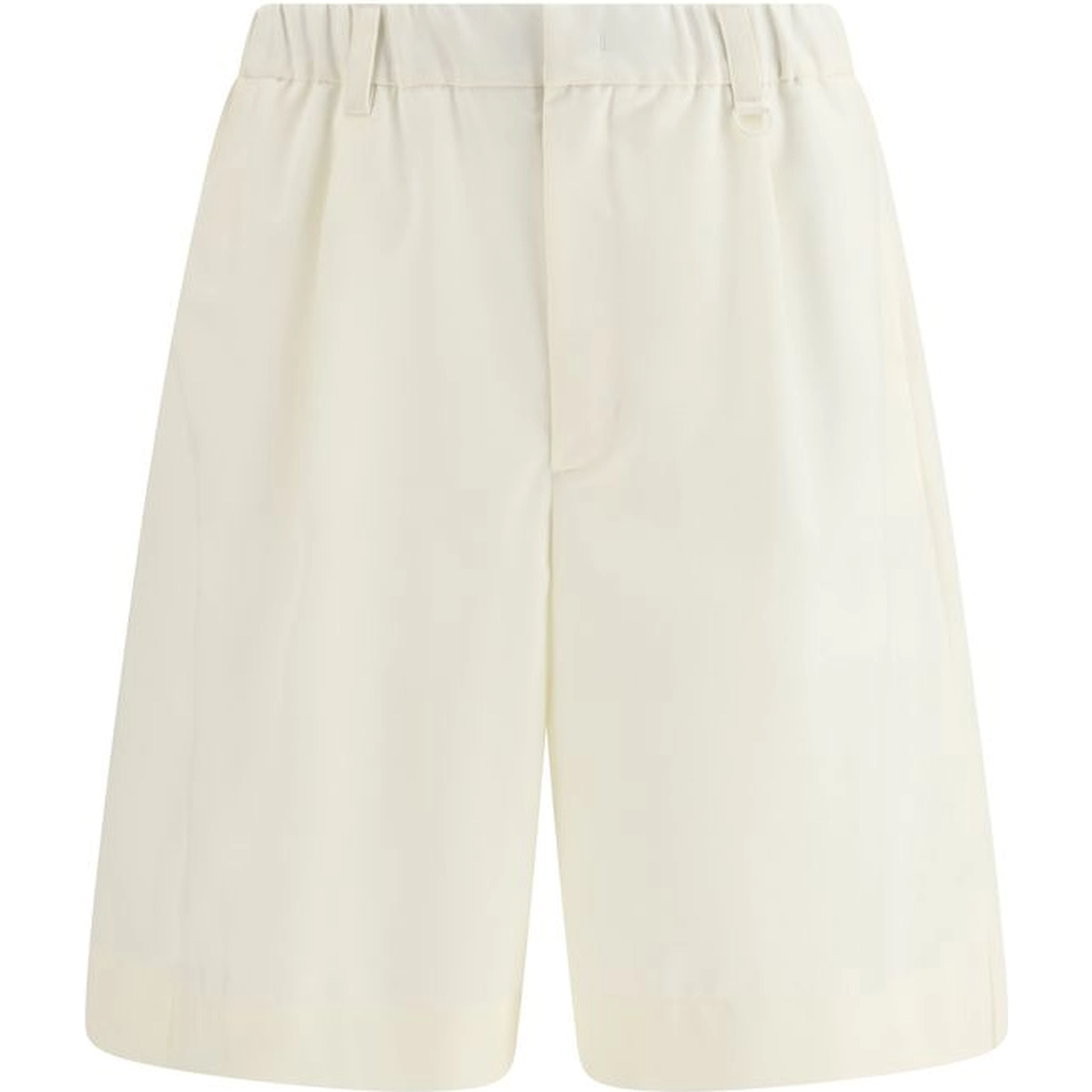 Beige Polyester Shorts