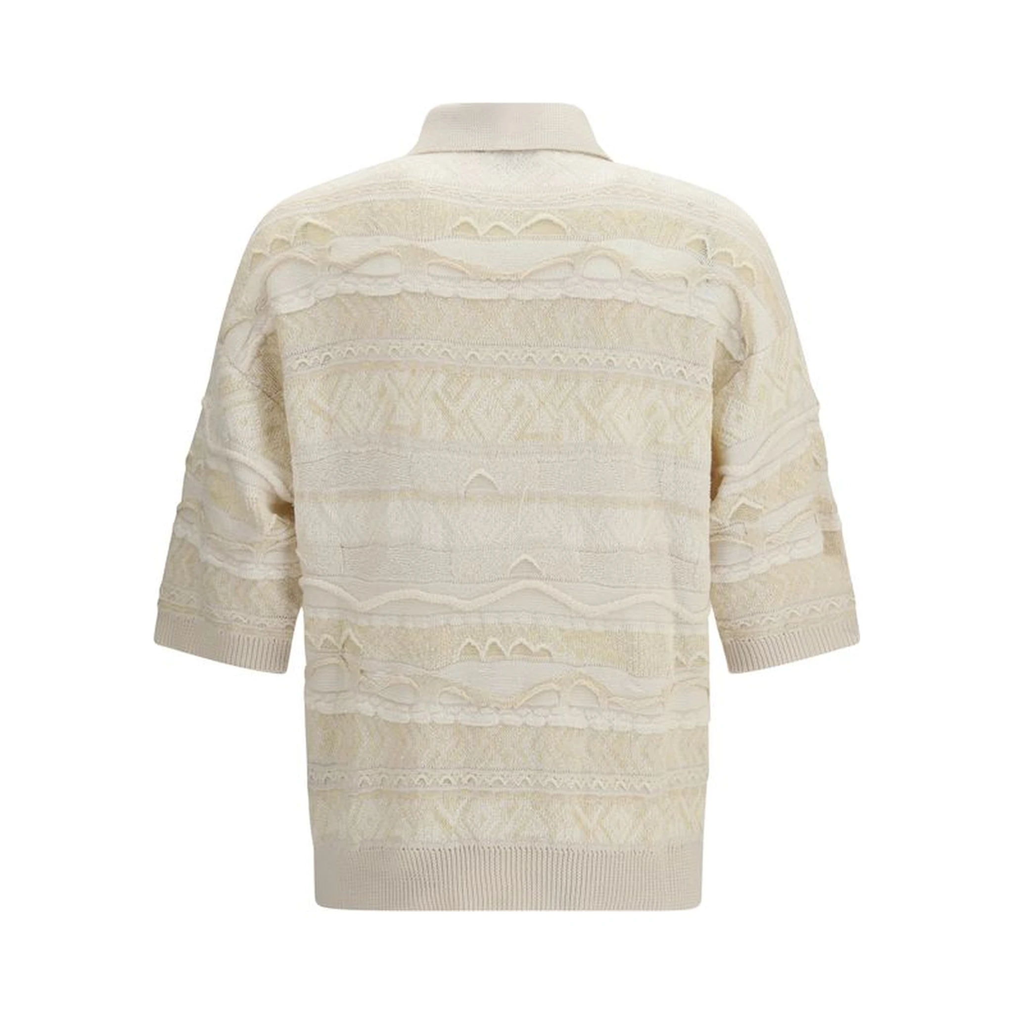 White Cotton Polo Shirt