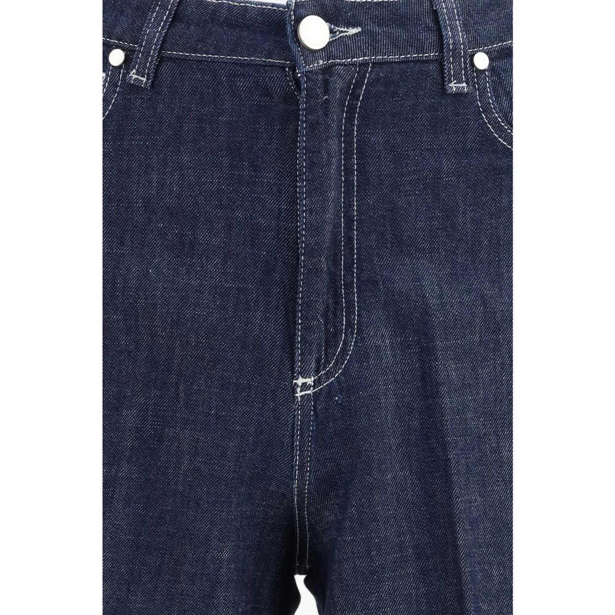 Blue Cotton Jeans Denim