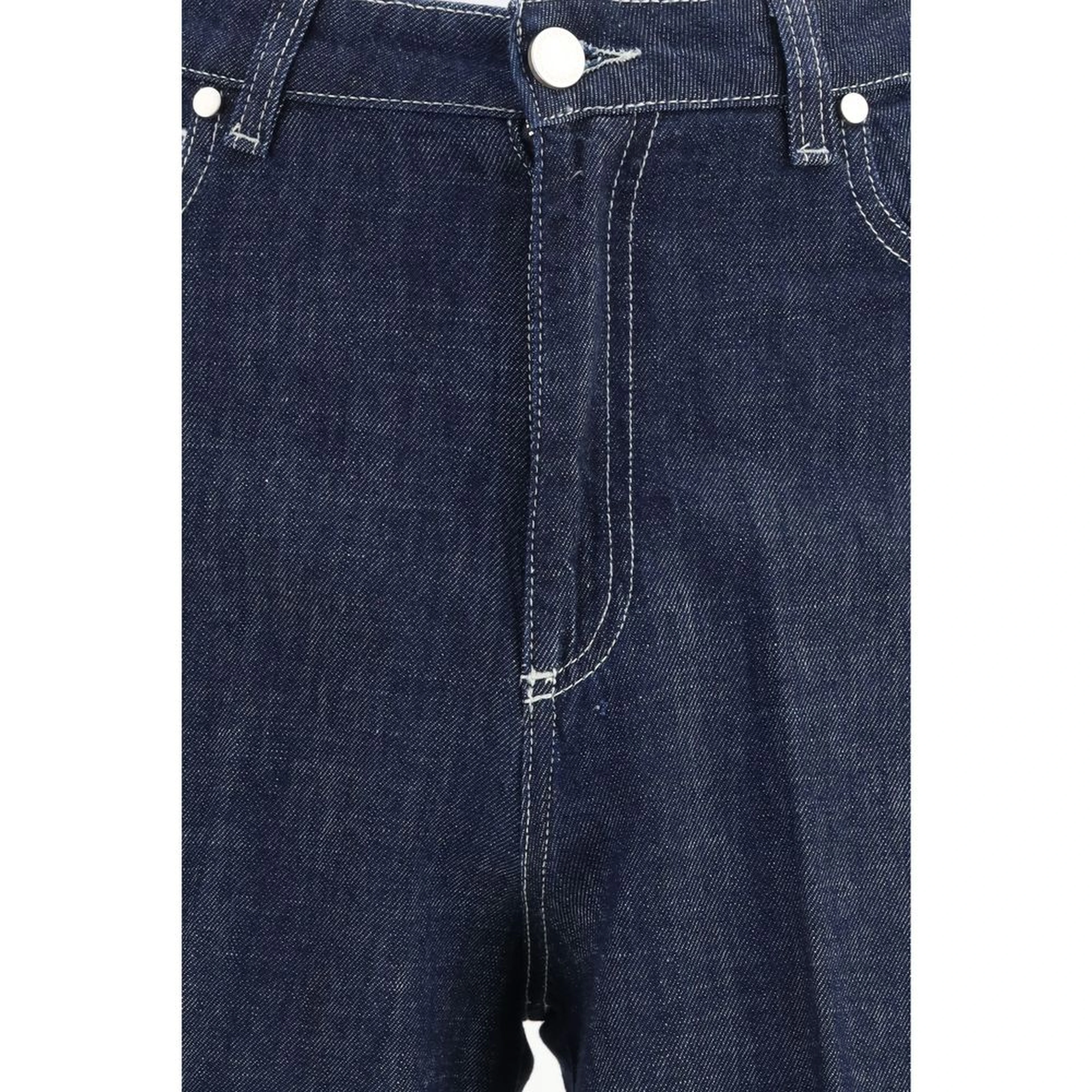 Blue Cotton Jeans Denim