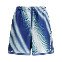 Blue Silk Bermuda Shorts