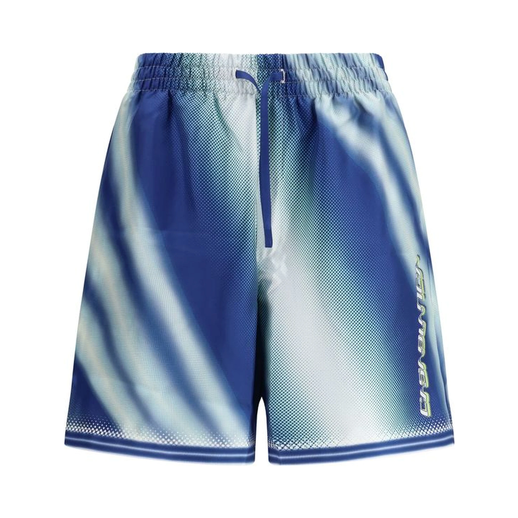 Blue Silk Bermuda Shorts