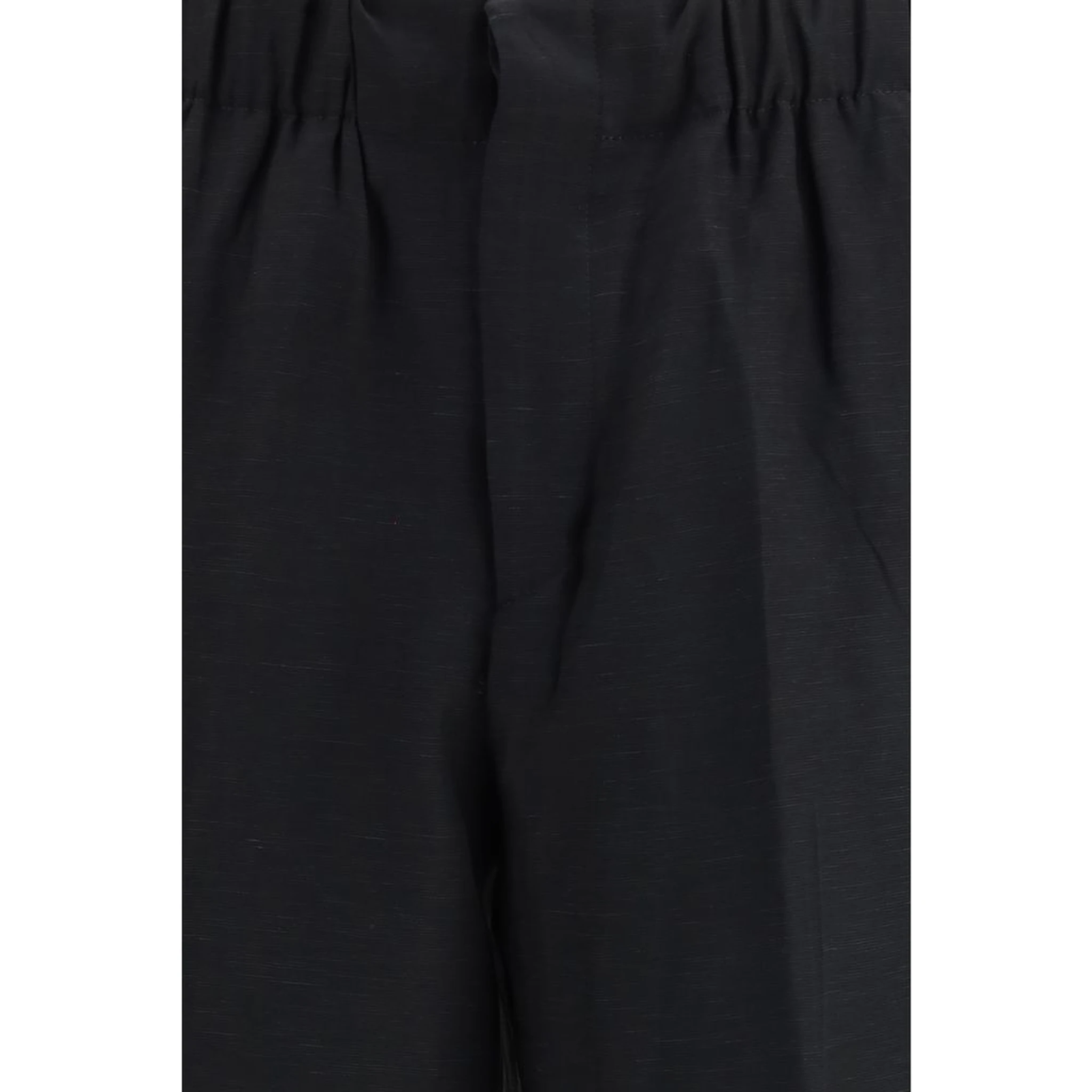 Black Viscose Casual Pants