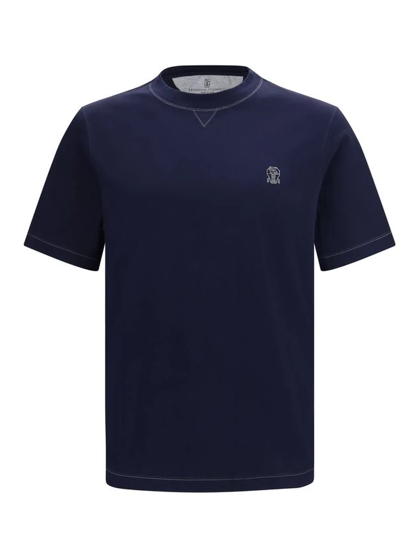 Blue Cotton T-Shirt