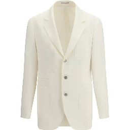 White Linen Blazer