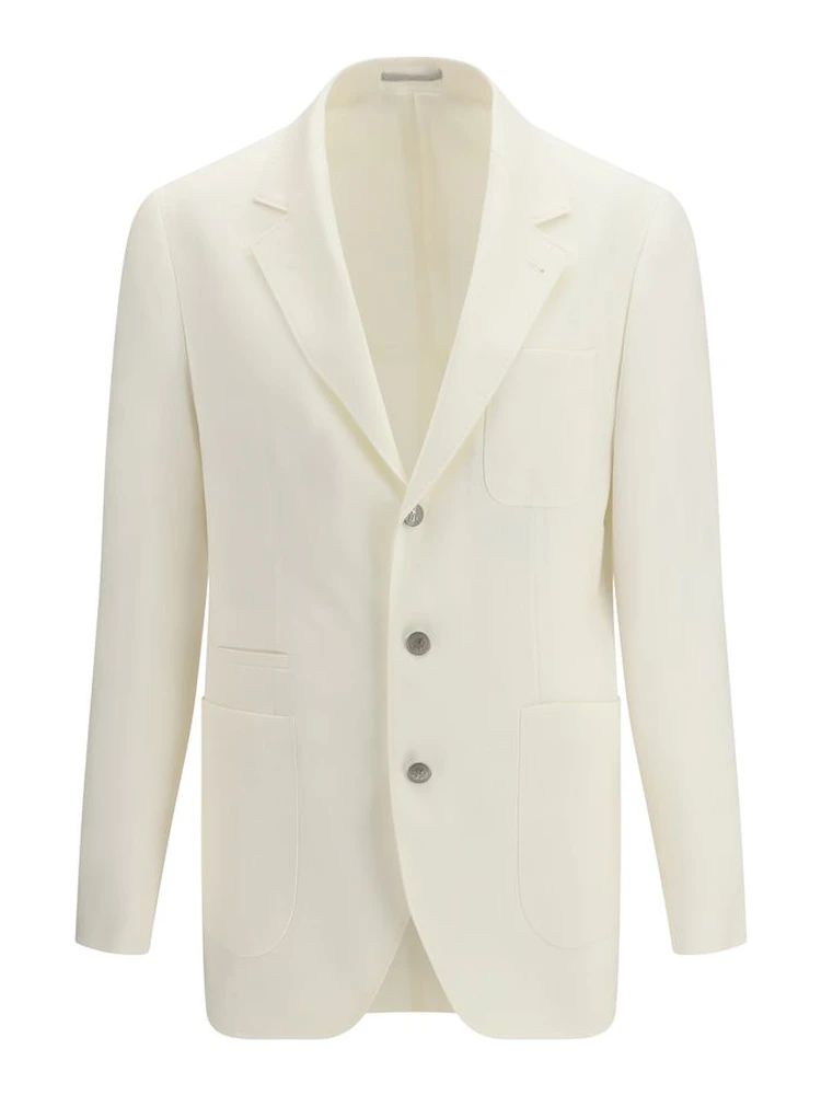 White Linen Blazer