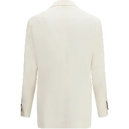 White Linen Blazer