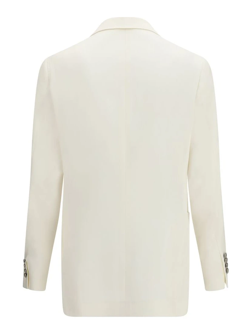 White Linen Blazer