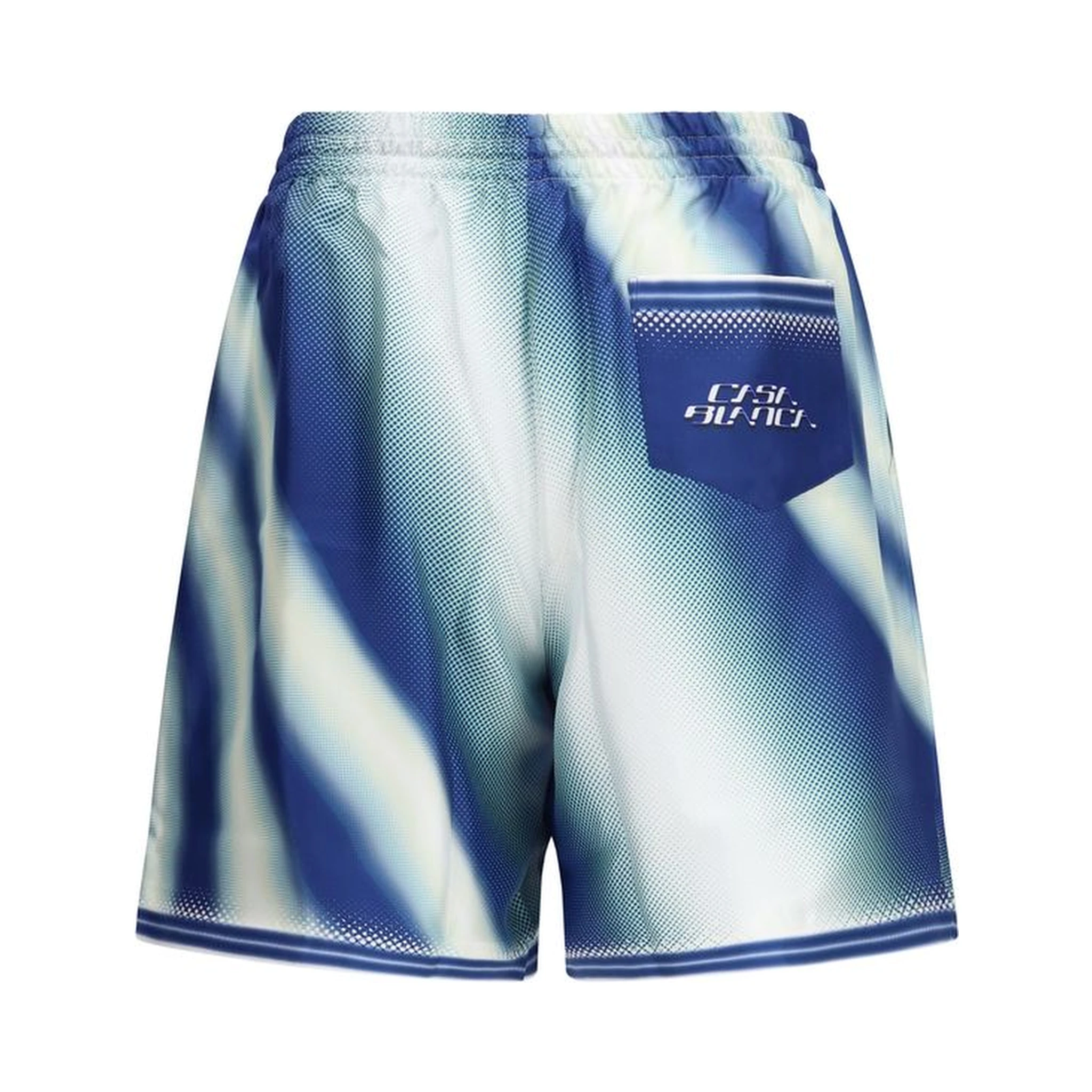 Blue Silk Bermuda Shorts