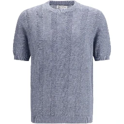 Blue Linen T-Shirt