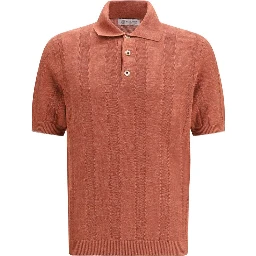 Orange Linen Sweatshirt