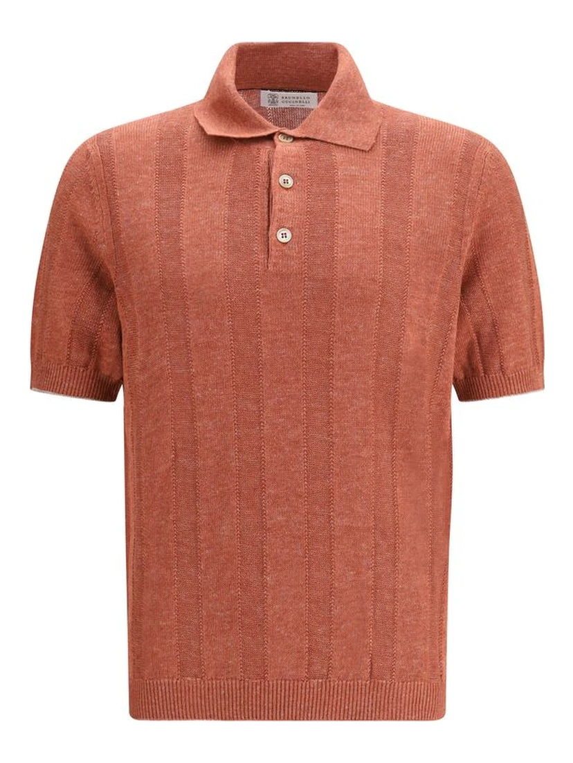 Orange Linen Sweatshirt